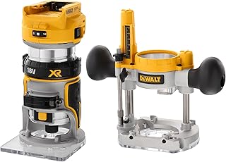 DEWALT DCW604NT-XJ Router in TSTAK Kitbox Box, 18V XR Brushless 8mm (1/4"), Bare Unit