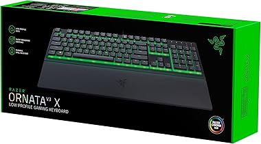 Razer Ornata V3 X - Teclado Gamer de Perfil bajo Membrana RGB