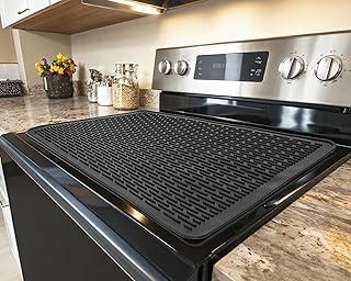 Stove Top Covers for Electric Stove - 28 x 20 Silicone Stovetop Cover,Stove Mat Protector, Extra-Large Silicone Dish Dryin...