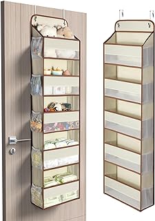 Yecaye 1 Pc 5 Tier Over the Door Organizer with 15 Pockets | 44lb Load Over the Door Storage | No Sagging Closet Organizer...