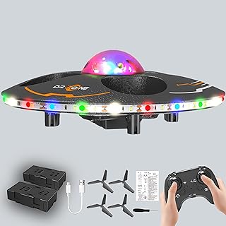 UFO Drone for Kids and Beginners RC Plane with Light, Remote Control Airplane Quadcopter Helicopter with Auto Hovering, 36...