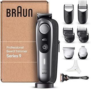 Braun Tondeuse À Barbe Professionnelle Series 9 BT9440, Avec La Lame La Plus Affûtée De Braun Et Un Sabot De Précision, 40...