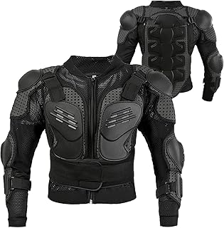 Kids Motorcycle Armor Jacket Spine Chest Protection Dirt Bike Suit Children Full Body Gear Motocross for Cycling Racing Ski