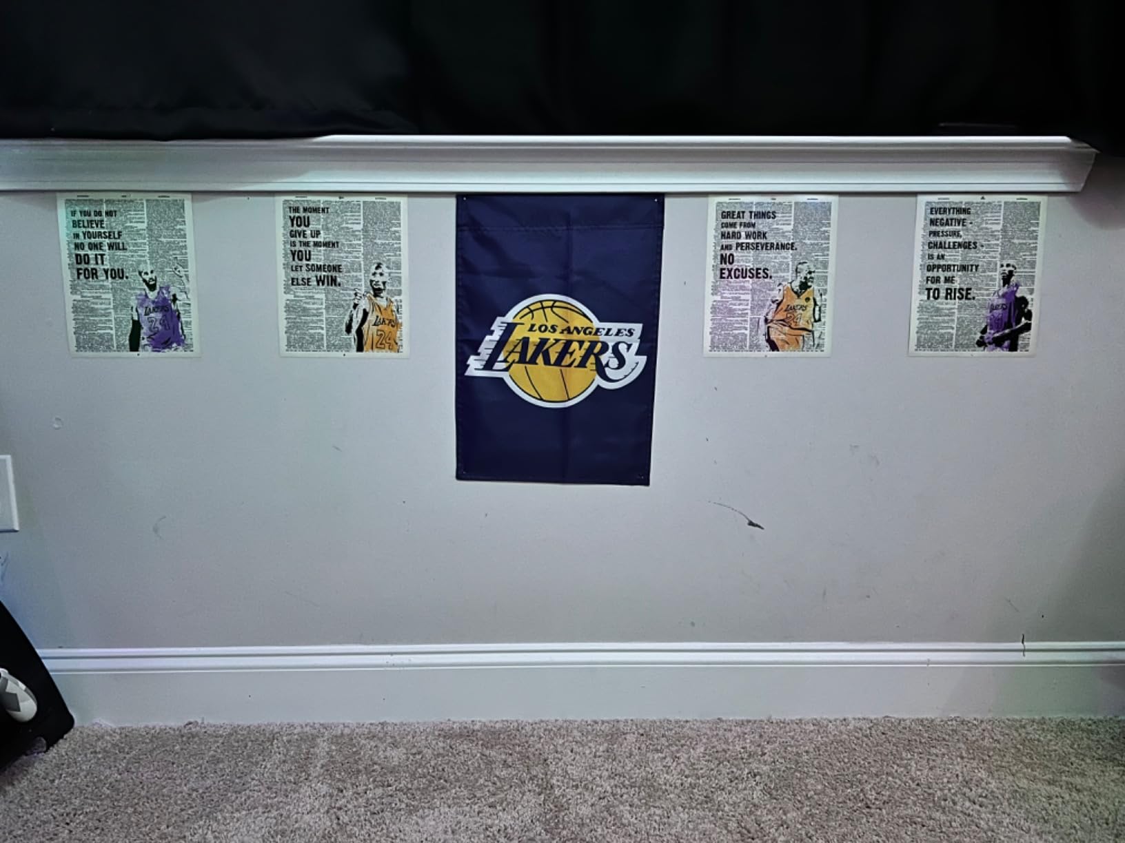 Awesome Los Angeles Lakers / team flag!