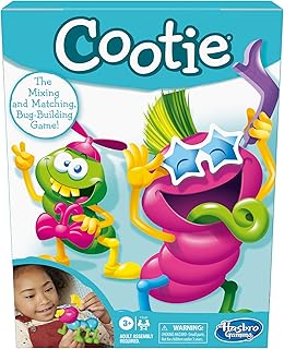 Hasbro Gaming Cootie Mixing and Matching Bug-Building Game | 2-4 Players | Easy Preschool Board Games | Back to School Gif...