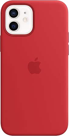 Apple iPhone 12 and iPhone 12 Pro Silicone Case with Magsafe - (Product) RED