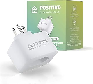 Smart Plug Wi-Fi Positivo Casa Inteligente, 10A, configuração rápida, 1.000W Bivolt – Compatível com Alexa