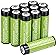 Amazon Basics 12-Count Rechargeable AA NiMH Performance Batteries, 2000 mAh, Recharge up to 1000x Times, Pre-Charged