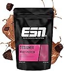 ESN Designer Whey Protein Pulver, Chocolate, 1 kg, bis zu 23 g Protein pro Portion, ideal zum Muskelaufbau und -erhalt, geprüfte Qualität - made in Germany