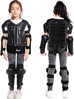 Reomoto Kids Full Body Protector Youth Dirt Bike Gear for Motorcycle Cycling Skiing Motorbike Riding Bike Vest with Knee E...