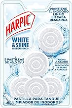 Harpic White & Shine Pastillas Acuaticas con Cloro, 5 piezas