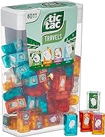 Tic Tac Travels Lilliput Mini-doosjes, 60 stuks mini-blikjes met pepermunt-dragees