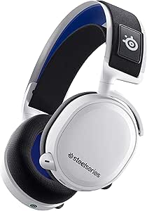 SteelSeries Arctis 7P+ Wireless Gaming Headset – Lossless 2.4 GHz – 30 Hour Battery Life – USB-C – 3D Audio – For PS5, PS4, PC, Mac, Android and Switch - White