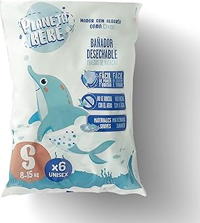 DIA PLANETA BEBE bañador desechable 8-15 kg talla S paquete 6 uds