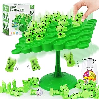 kykake Frog Balance Game Toys,Two-Player Balance Game Tree Parent-Child Interactive Family Tabletop Puzzle Game Montessori...