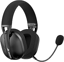 Fone de Ouvido Headset Gamer Havit Fuxi-H3 Black, Quad-Mode Com Fio e Sem Fio, Wireless 2,4GHz, Bluetooth, Cabo USB-C,...