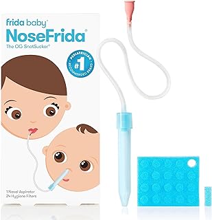 Frida Baby NoseFrida SnotSucker for Baby, Nasal Aspirator for Baby, Nose Sucker Baby Nasal Aspirator for Baby, Congestion ...