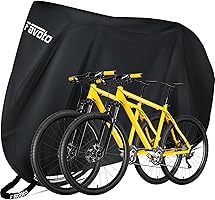 Favoto Bike Cover voor 2 Fietsen Outdoor Waterdichte Fiets Cover 29 Inch Winddicht UV Zon Sneeuw Stofdicht met Lock Gat...