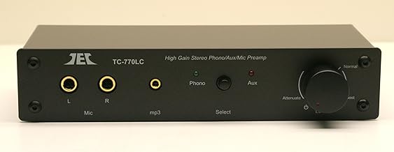 Technolink TC-770LC High Gain Phono/Mic/Aux Preamp, Premium High Output Adaptor and TC-ADUSB Digital Recording Adaptor Combo