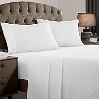 Mellanni Queen Sheets Set - 4 PC Iconic Collection Bedding Sheets & Pillowcases - Hotel Luxury, Extra Soft, Cooling Bed...