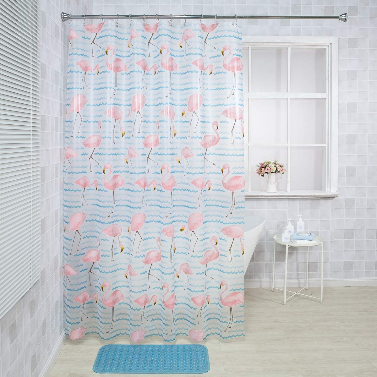 Flamingo shower curtains