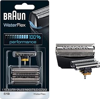 Braun 51B - Recambio para afeitadora electrica, compatible con afeitadoras WaterFlex, color negro