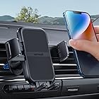 Lamicall 2024 Wider Clamp & Metal Hook Car Phone Holder Vent [Thick Cases Friendly] Phone Holders for Your Car Mount Automobile Hands Free Cradle Air Vent for iPhone 16 15 14 13 Pro Max Smartphone