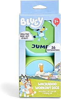 BLUEY Wackadoo Dice Imagination Act Out The Action Game | Family Game Night for All Ages | Creative and Engaging Fun for A...