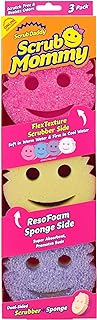 Scrub Daddy Scrub Mommy Sponges - Dish Scrubber + Non-Scratch Cleaning Sponges Kitchen, Bathroom + Multi-Surface Safe - Du...