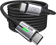 INIU USB C to USB C Kabel, 100W [2 m] USB C Nylon Snel Opladen, 5A PD QC4.0 Type C Naar USB C voor Samsung S22 S21 Note 10 iPad Pro MacBook Tablets LG Google Huawei Xiaomi etc