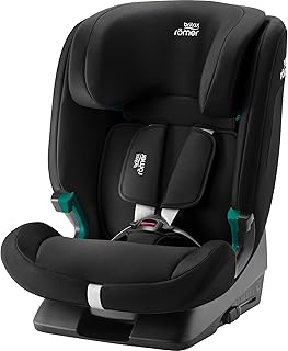 BRITAX RÖMER Silla Coche EVOLVAFIX, con ISOFIX, niños de 76-150 cm (i-Size), 15 meses a 12 años, Space Black