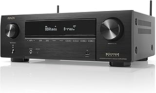 DENON Receptor AV AVR-X1700H 7.2 canais - 80W/canal (modelo 2021), vídeo HDMI 8K avançado com eARC, áudio 3D completo - Do...