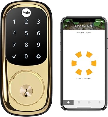 Yale Assure Lock - Wi-Fi Touchscreen Smart Lock - Polished Brass