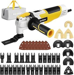 Enventor Oscillating Multi Tools, 280W 15000-22000 OPM Electric Corded Multi Tool, 6 Variable Speeds, 3°Oscillation Angle,...