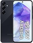 Samsung Galaxy A55 5G Smartphone, Android-Handy ohne Vertrag, 256 GB / 8 GB RAM, 2 Tage Akkulaufzeit, 50-MP-Kamera, Awesome Navy, 2,5 Jahre Herstellergarantie