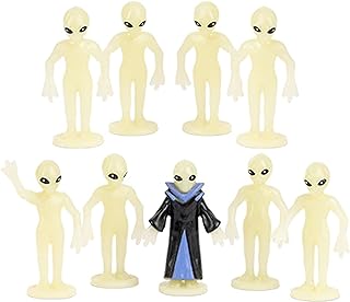 Accoutrements Archie McPhee Itty Bitty Aliens: Take Me to Your Miniature Tiny Leader - Glow in The Dark 1-3/8"" Vinyl Figu...