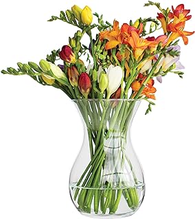 TREND FOR HOME Bloemenvaas, glazen vaas voor bloemen, glazen bloemenvaas, tafelvaas, decoratieve vaas, transparante glazen...