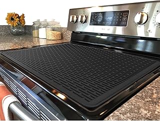 Stove Top Cover for Electric Stove - Silicone Stove Mat for Glass Top Stove, Glass Cooktop Protector, XL Dish Drying Mats ...