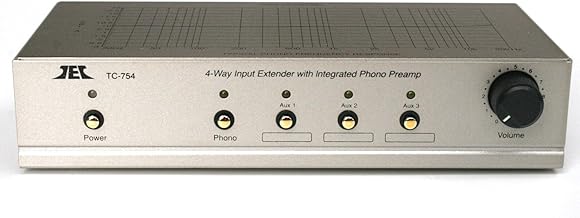 TEC TC-754 Silver RIAA Phono Preamp, Premium High Output Adaptor and TC-ADUSB Digital Recording Adaptor Combo