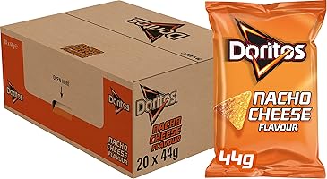 Doritos Tortilla Chips Nacho Cheese, Doos 20 stuks x 44 g