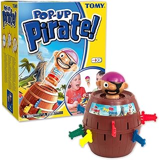 TOMY Pop Up Pirate Board Game - Swashbuckling Kids Games for Family Game Night - Christmas Gifts for Kids Fun Christmas Ga...