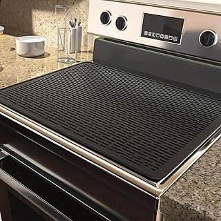 Stove Top Covers for Electric Stove - Silicone Stove Cover Mat - 28 x 20 Ceramic Stove Guard Stove top Protector, Heat Res...