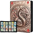 Card Binder 9 Pocket, 20 Double Sided Pages for 360 Side Loading Slots for Lorcana, Magic The Gathering, Board, Collectible or MTG, TCG Trading Card Game Protective Folder Album