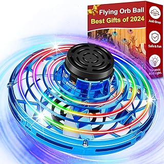 Vantexi Flying Fidget Spinner,2025 Upgraded Flying Spinner Mini Hand Drone with 360 ° Rotating and LED Lights Outdoor Indo...