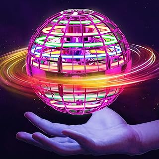 Ivtivfu Flying Ball (Pink) Bring Magic into Reality, Hand Controlled UFO, Magic Flying Orb Ball with Lights, Flying Ball T...