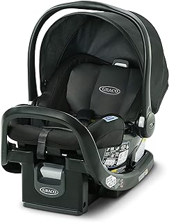 Graco SnugFit 35 Infant Car Seat with Simply Safe Adjust Harness System | Baby Car Seat with Anti Rebound Bar, Gotham