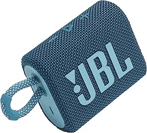 JBL Go 3: Portable Speaker with Bluetooth, Builtin Battery, Waterproof and Dustproof Feature Blue JBLGO3BLUAM