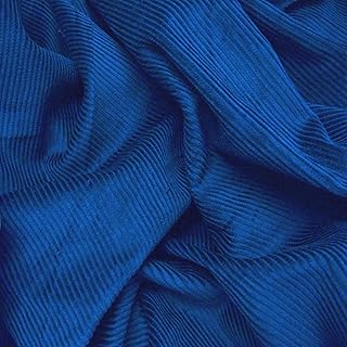 Minerva Crafts 8 Wale Cotton Corduroy Dress Fabric Royal Blue - per Yard