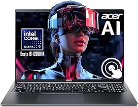 acer Swift Go 16" Touch AI Ready 16:10 2024 Laptop, Intel EVO Core Ultra 9-185H(Beats i9-12900HK), Intel ARC Graphics, Thu...