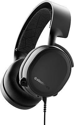 steelseries Arctis 3 (2019 Edition) All-Platform Gaming Headset for PC, PlayStation 4, Xbox One, Nintendo Switch, VR, Android, and iOS - Black (Renewed)